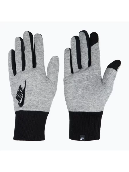 Běžecké rukavice Nike Club Fleece grey heather/black/black černé