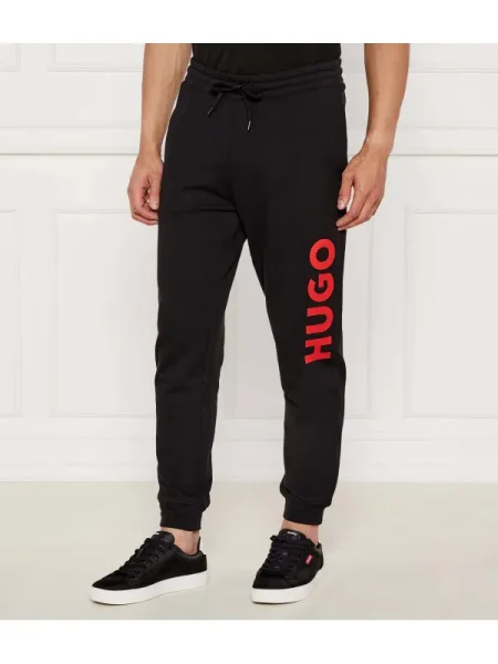 HUGO Pantaloni de trening Dutschi | Regular Fit negru