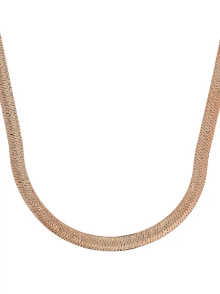 Colier Desmos cu model herringbone roz
