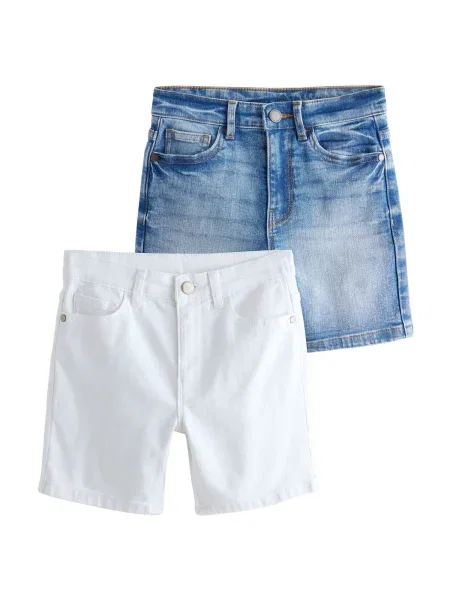 Next Jeans albastru denim / denim alb