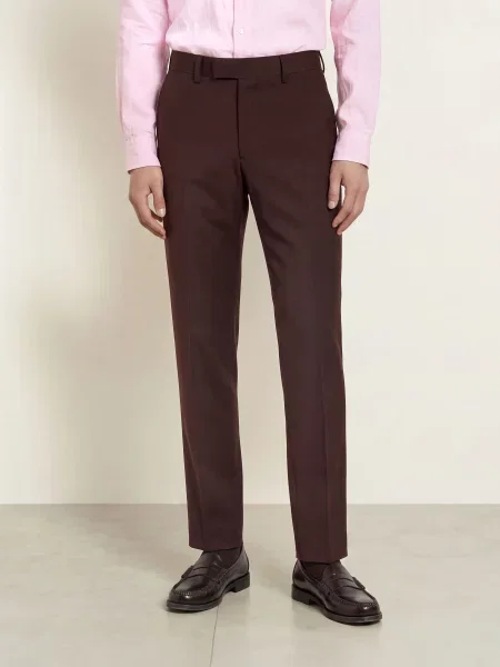 Tiger Of Sweden Oblekové Kalhoty Tenuta Extra Slim Fit desert plum