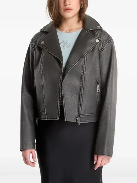 Matlasat cu centură lung tricou Guess gri