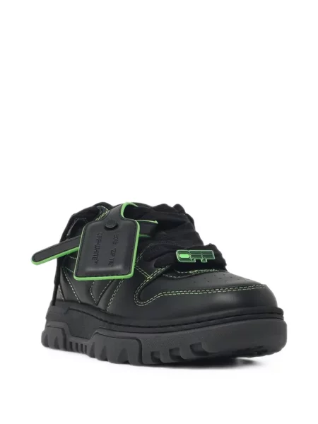 Sneakerși Off-white din piele chunky business alb