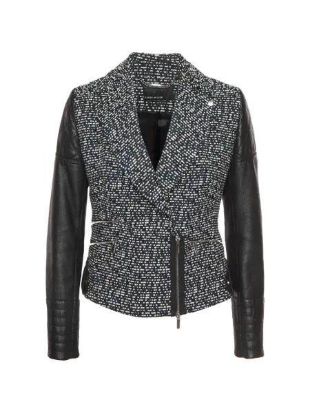Geacă Karen Millen din tweed negru