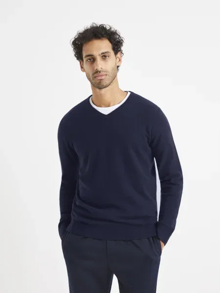 Pulover Celio albastru