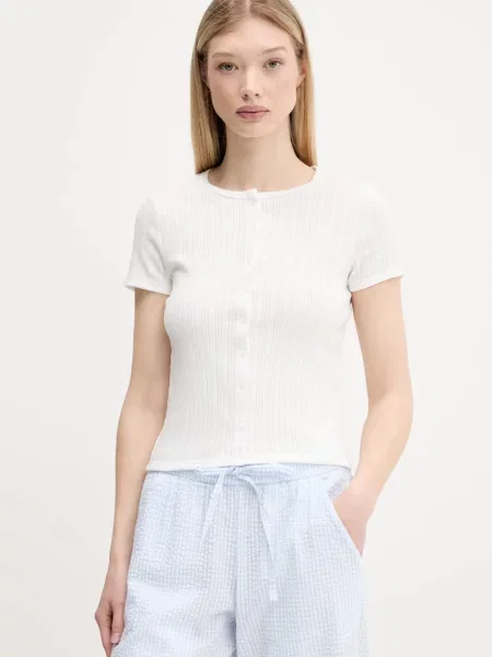 Тениска Hollister Co. дамска бяло