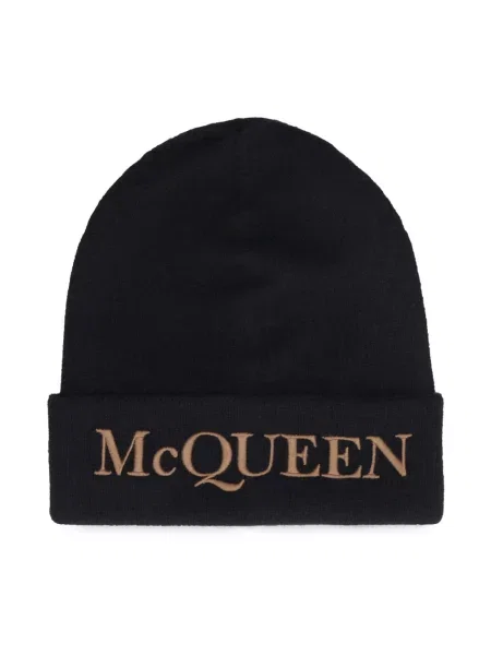 Czapka Alexander Mcqueen z logo czarna