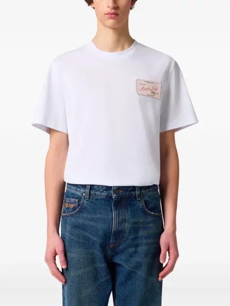 Tricou Msgm cu autograf alb