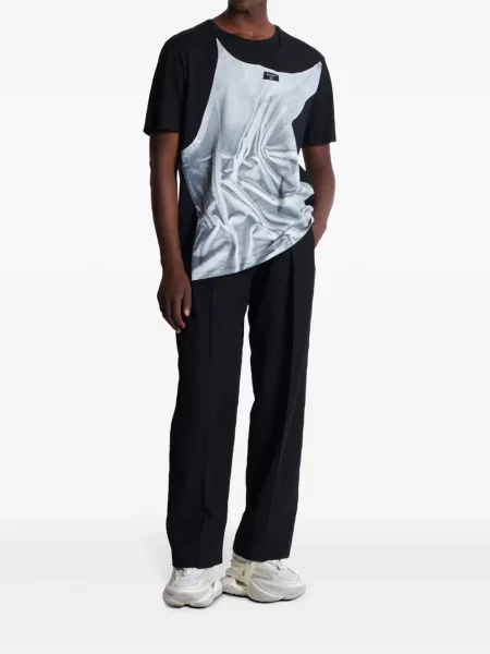 Grafic tricou Balmain cu imagine negru