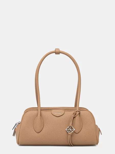 Calvin Klein torebka bagietka beżowa