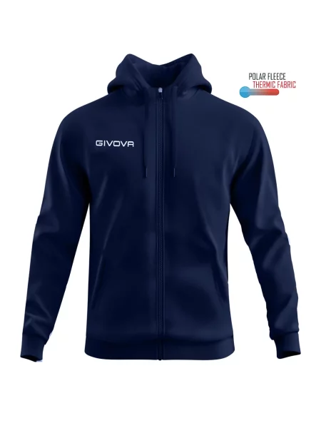 GIVOVA bluza sportowa z kapturem S granatowy