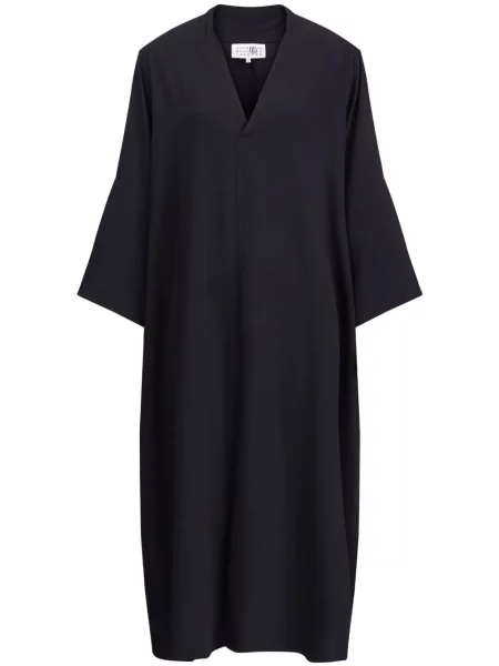 Rochie Mm6 Maison Margiela cu decolteu în V negru