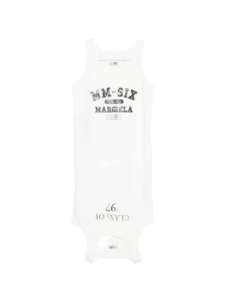 Rochie mini Mm6 Maison Margiela de costum alb