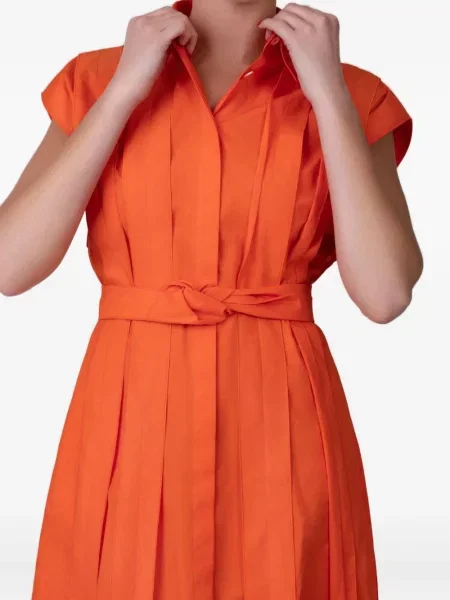 Πλισέ κοστούμι φόρεμα Mantu πορτοκαλί
