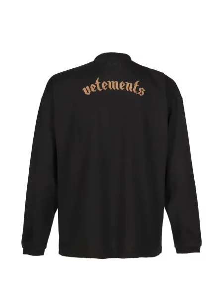 Lung tricou Vetements cu imagine negru
