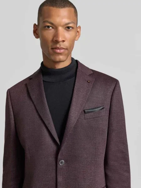 Marynarka o kroju slim fit z domieszką lyocellu model Nick' Zuitable