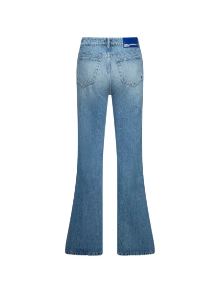 Lepršave traperice Karl Lagerfeld Jeans lepršave plava