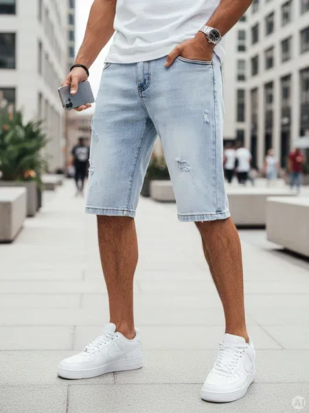 Spodenki jeansowe Dstreet niebieskie