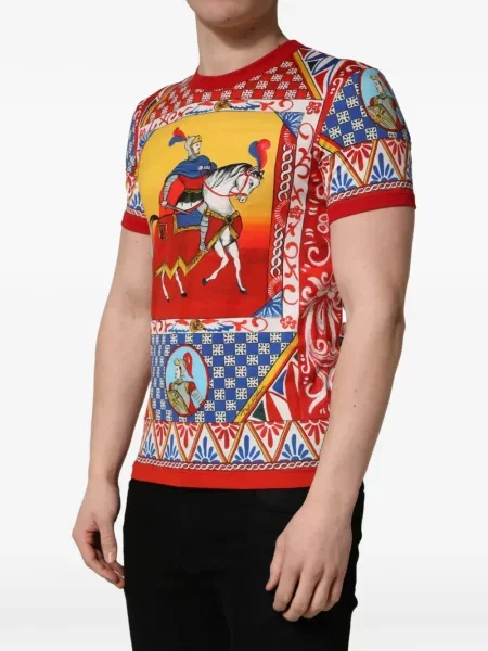 Tricou Dolce & Gabbana cu imagine roșu
