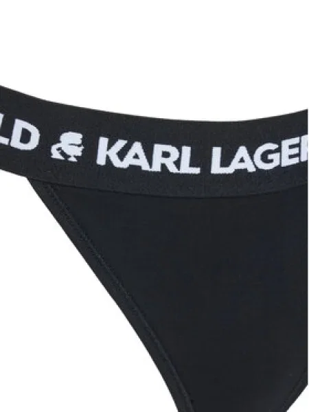 KARL LAGERFELD Brazílske nohavičky čierna