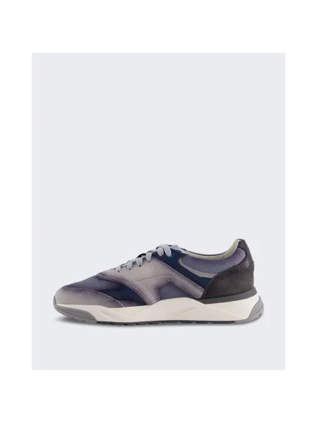 Sneakersy Santoni skórzane niebieskie