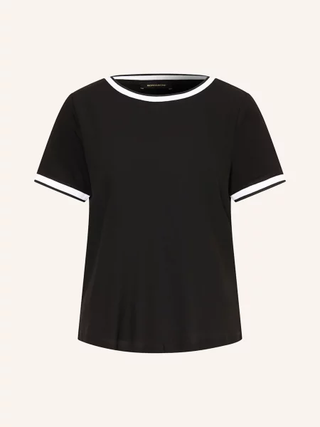 T-shirt z okrągłym dekoltem More & More czarna