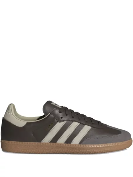 Sneakerși Adidas Samba din piele gri