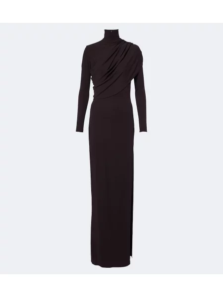 Rochie Courreges din jerseu maro