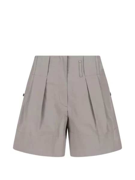 Pantaloni scurți Low Classic plisate clasici gri