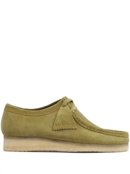 Ghete desert Clarks Originals din piele de căprioară verde