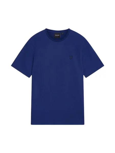 Koszulka Lyle & Scott z krótkim rękawem niebieska