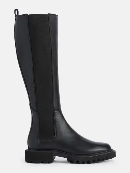 AllSaints Vysoké čižmy Maeve Boot čierna