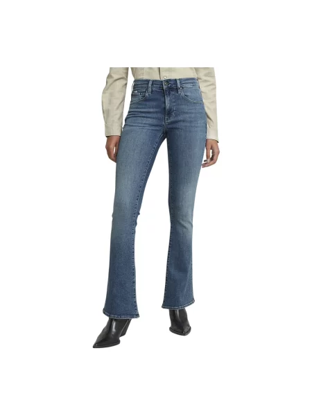 Jeansy dzwony G-star 3301 niebieskie