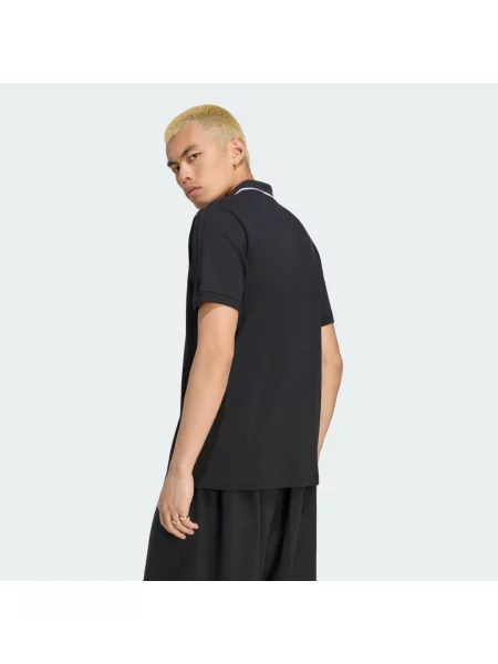 Tričko 3 STRIPES POLO černé
