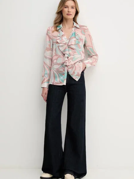 Сорочка Gaudi regular класичний комір рожевий