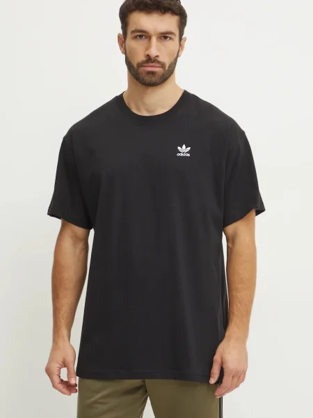 Тениска adidas Originals Essential с изчистен дизайн черно