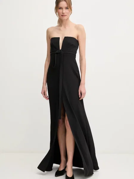 Sandro Ferrone rochie maxi drept negru