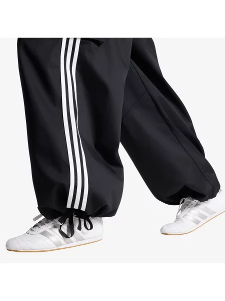 Kargo hlače Adidas Originals s črtami keper črna