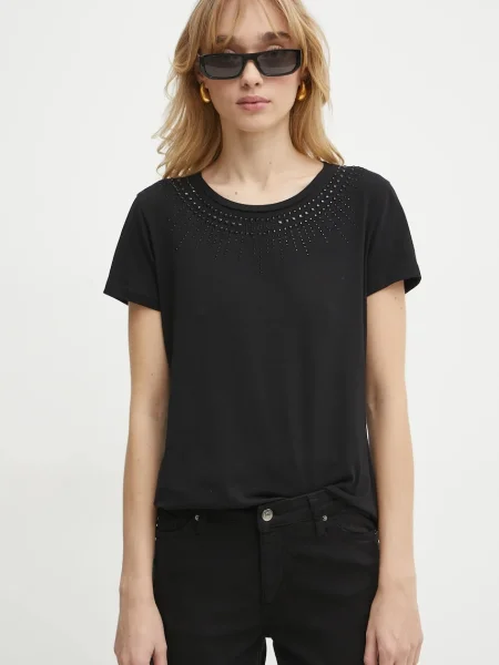 Majica kratkih rukava Liu Jo za žene crna