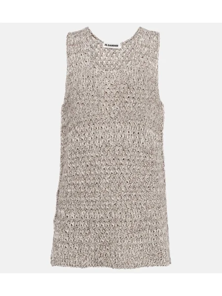 Top Jil Sander tricotate bej