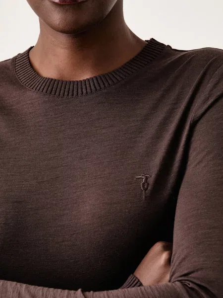 Шерстяной лонгслив Trussardi