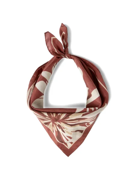 Fular Brunello Cucinelli cu imagine maro