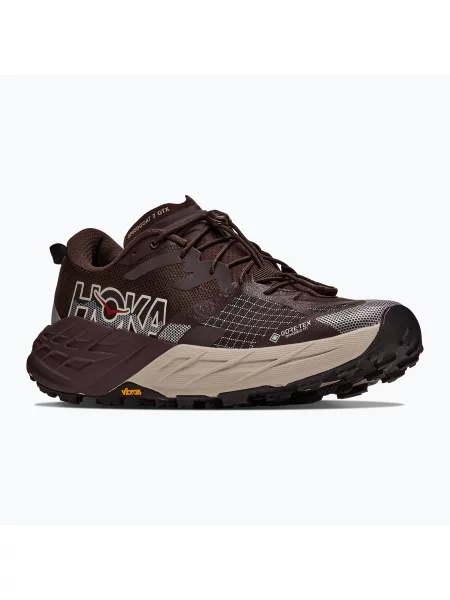 Încălțăminte de alergare pentru bărbați HOKA Speedgoat 7 GTX Wide spiced chocolate/river rock grey gri