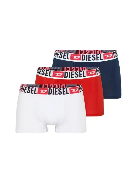 DIESEL Boxerky DAMIEN tmavomodrá / červená / čierna biela