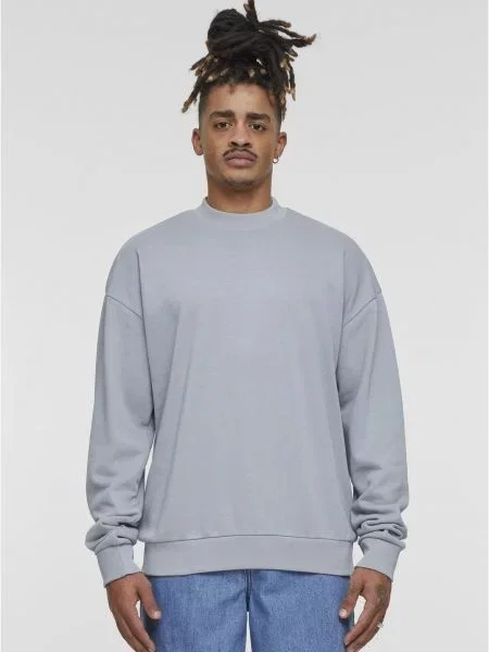 Hanorac crewneck Urban Classics din material terry gri