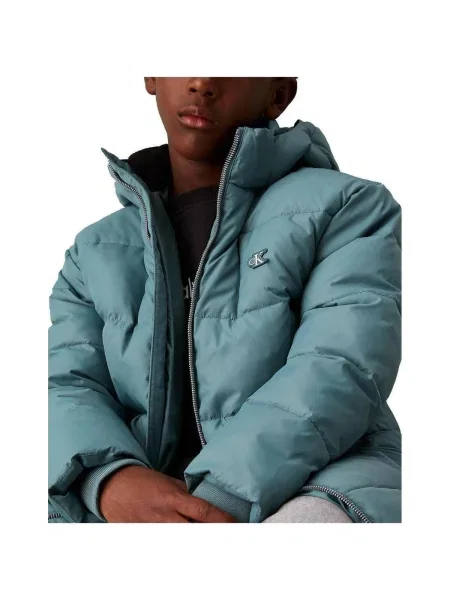 Geacă de blugi copii Calvin Klein Jeans verde
