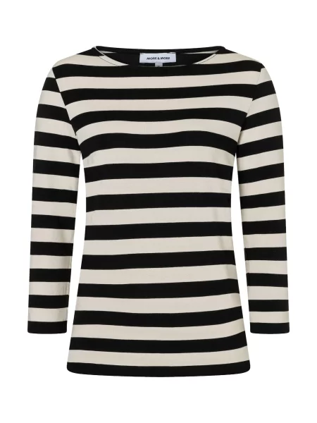 MORE & MORE Tricou negru alb