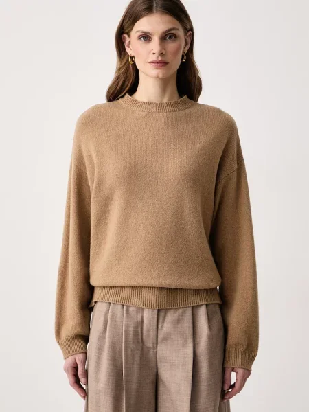 Haveone sweter z kaszmirem beżowy