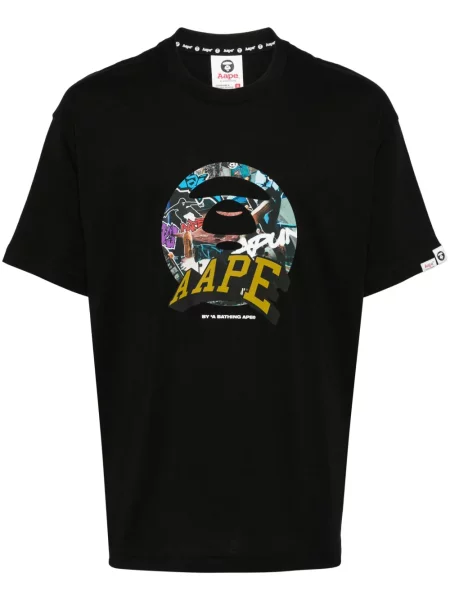 Tricou Aape By A Bathing Ape cu imagine negru