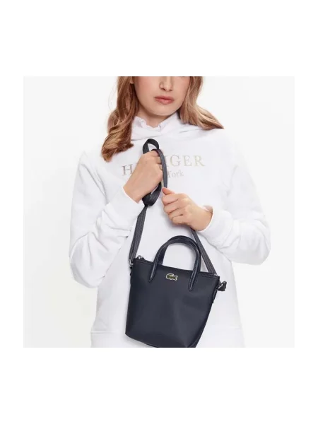 Geanta crossbody Lacoste albastru